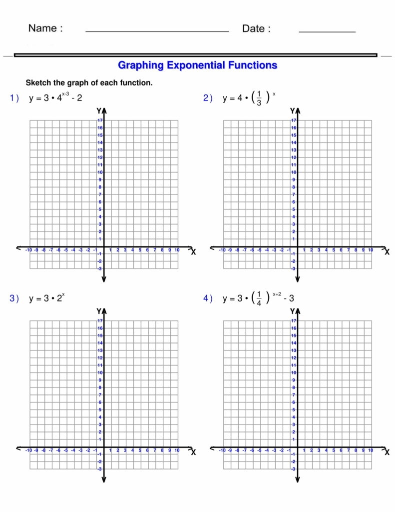 Graphing Exponential Functions Exponents Worksheets Algebra 1 Graphing Exponential Functions Exponents Worksheets Algebra 1