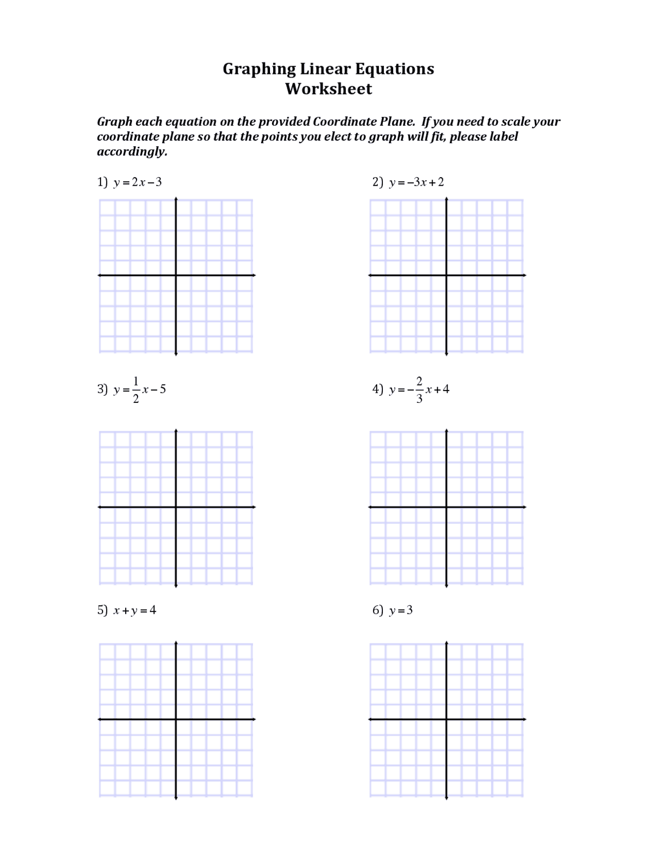 Graphing Linear Equations Worksheet Summaries Linear Algebra Graphing Linear Equations Worksheet Summaries Linear Algebra