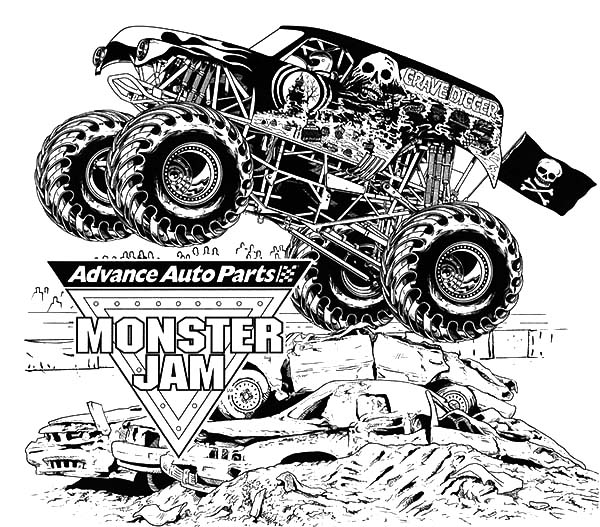 grave digger coloring pages grave digger coloring pages