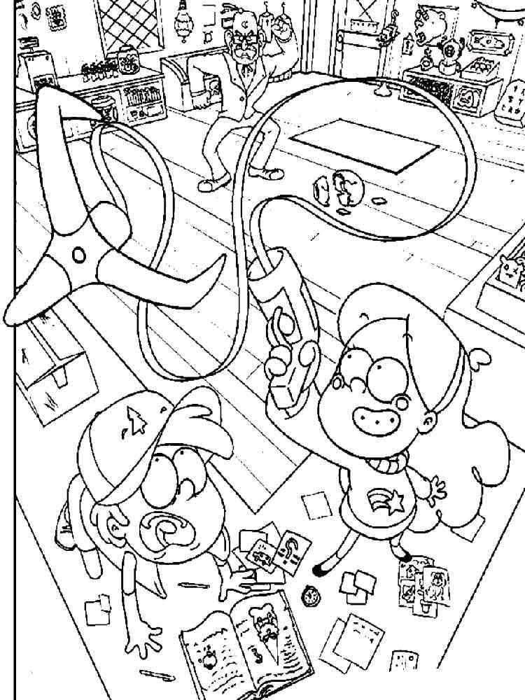 Gravity Falls Coloring Pages Free Printable Gravity Falls Coloring Pages 