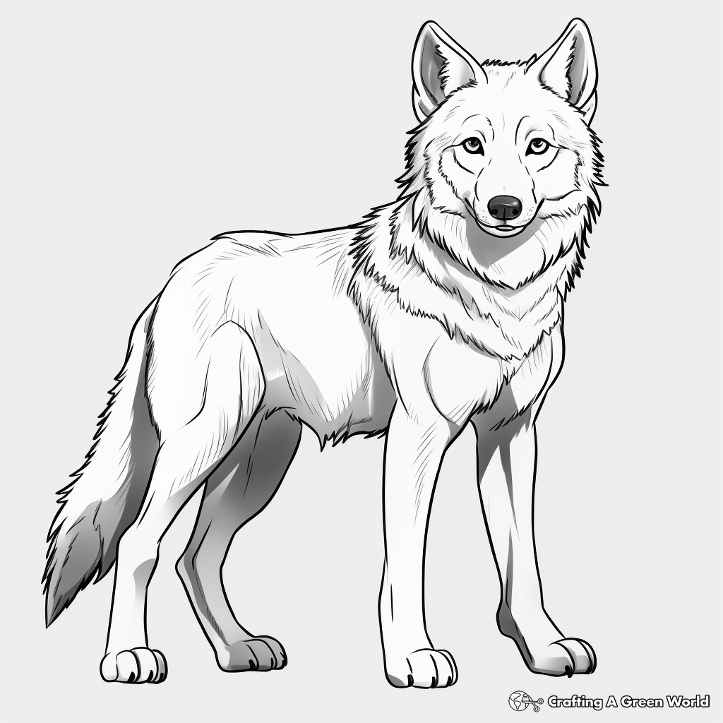Grey Wolf Coloring Page Jenny Printable Grey Wolf Coloring Page Jenny Printable