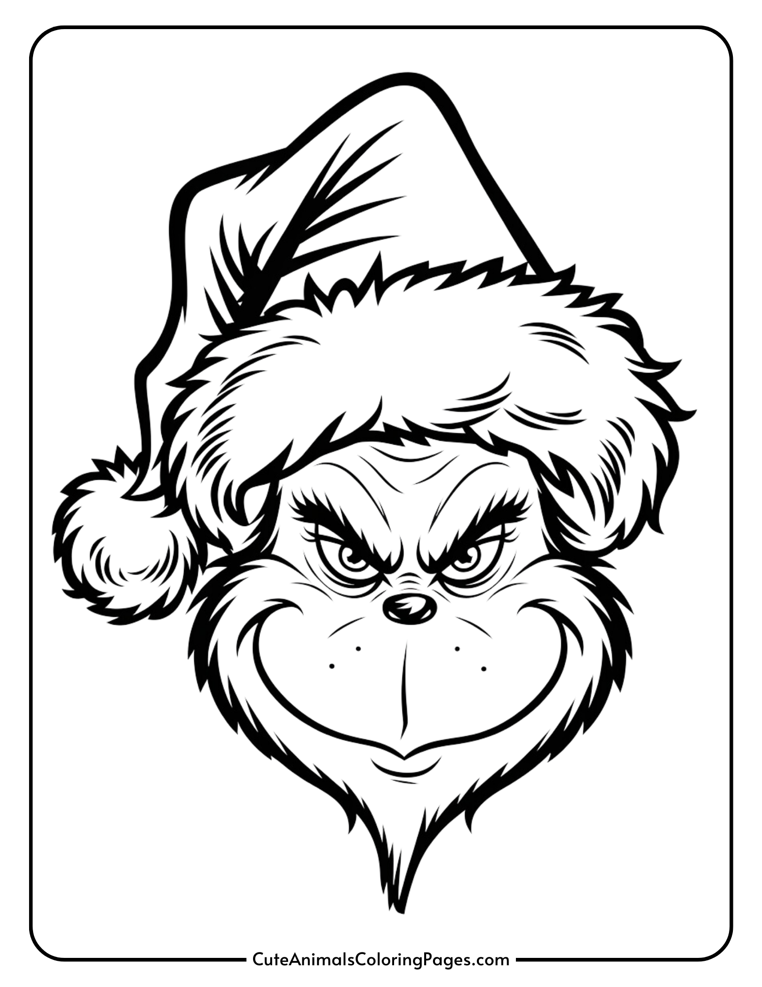 Grinch Coloring Pages Printable Free Printable Sight Words List