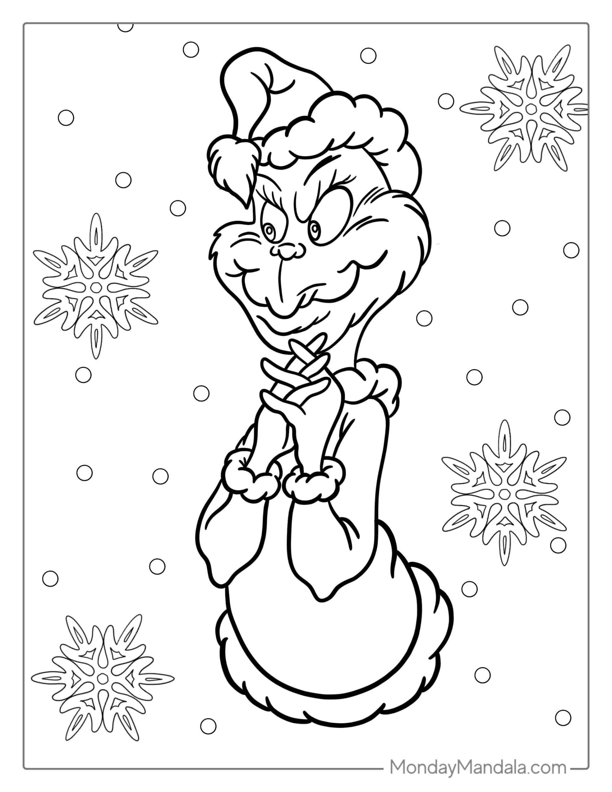 Grinch Printable Coloring Pages