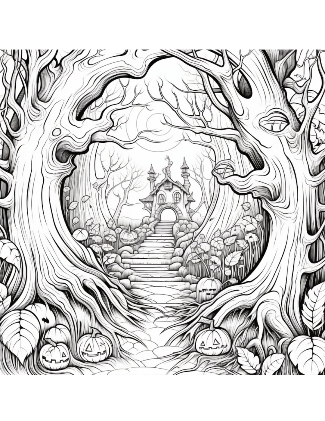 Halloween Coloring Page For Adults Fall And October Themed Page 17 