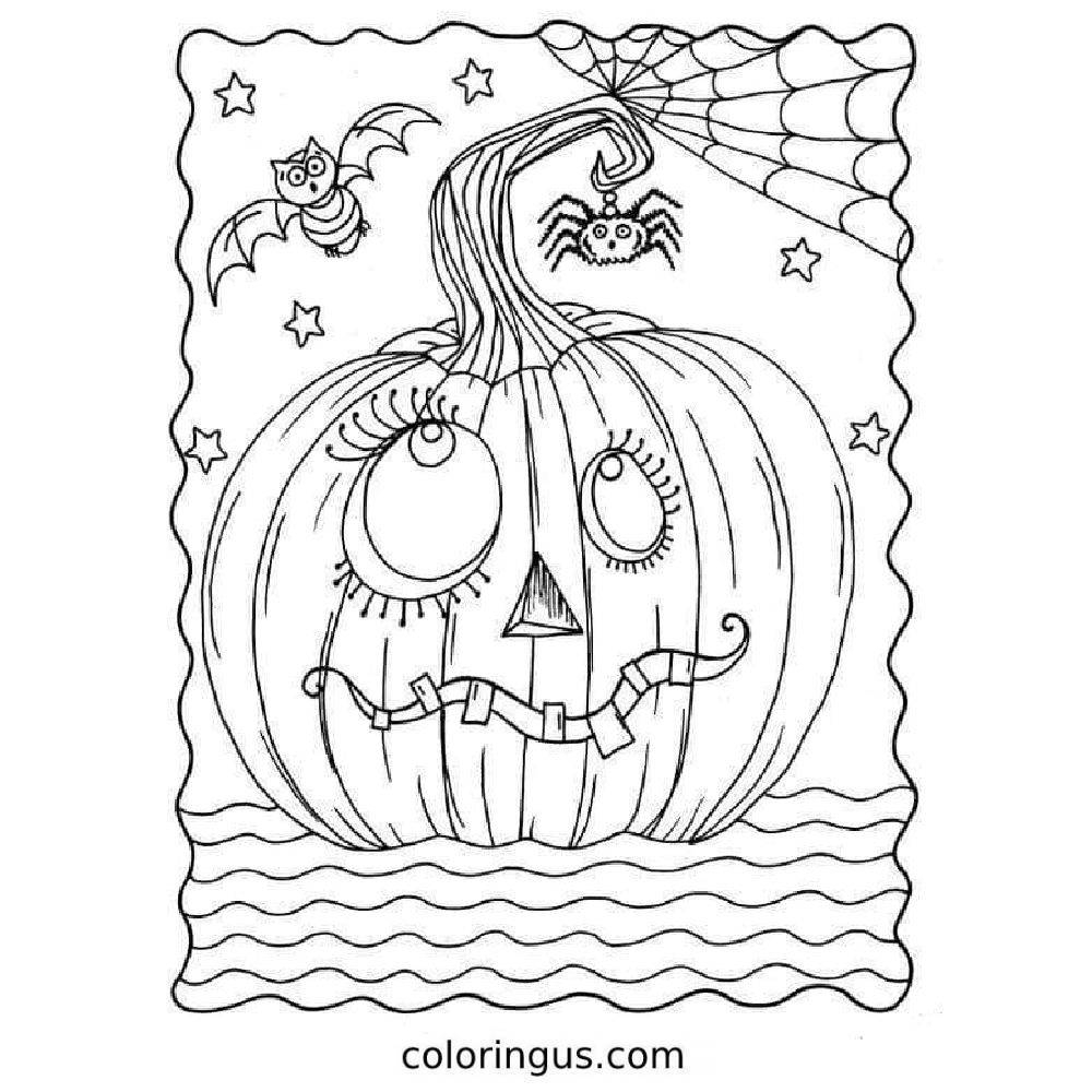 Halloween Coloring Pages Free Printable PDF 