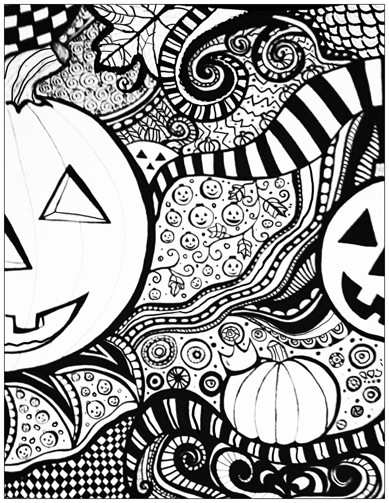 coloring pages for adults halloween