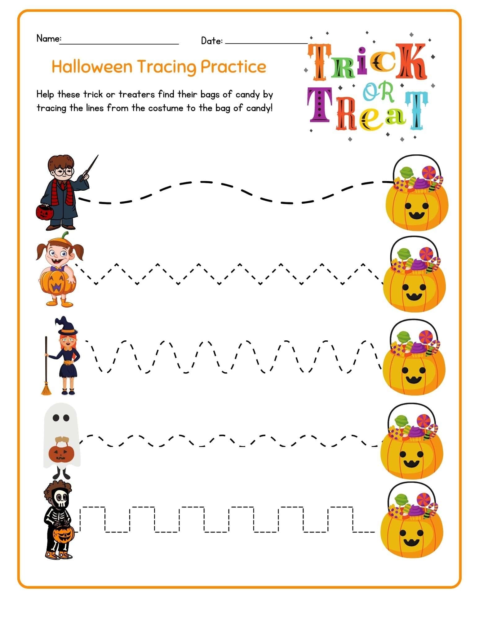 Halloween Worksheets