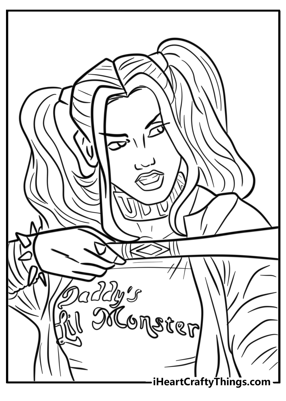 harley quinn coloring pages