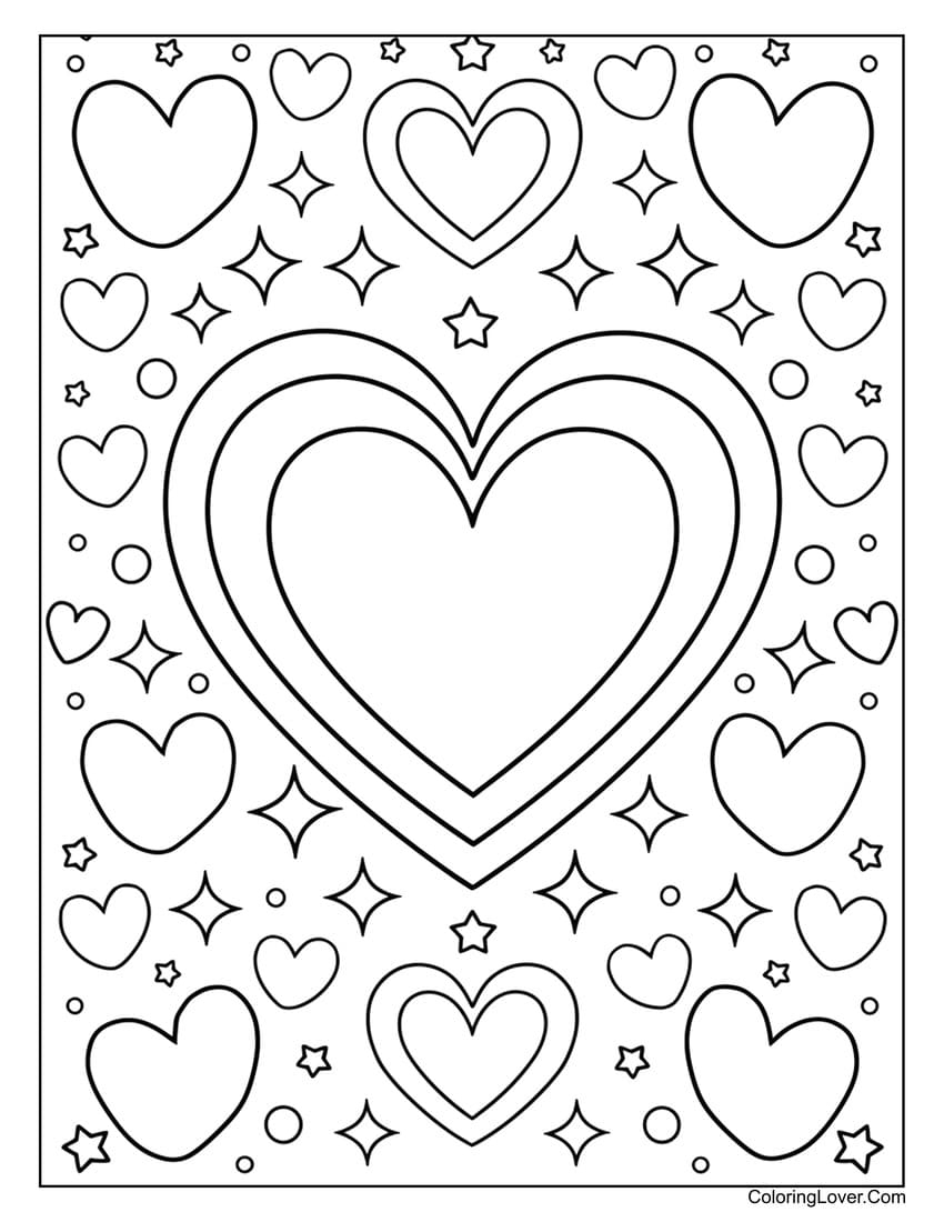Heart Printable Coloring Pages