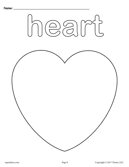 Heart Shape Coloring Pages At GetColorings Free Printable 