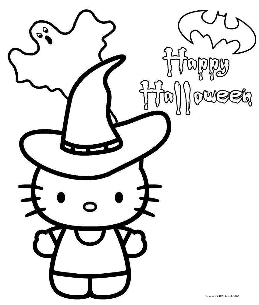 Hello Kitty Halloween Coloring Pages At GetColorings Free 