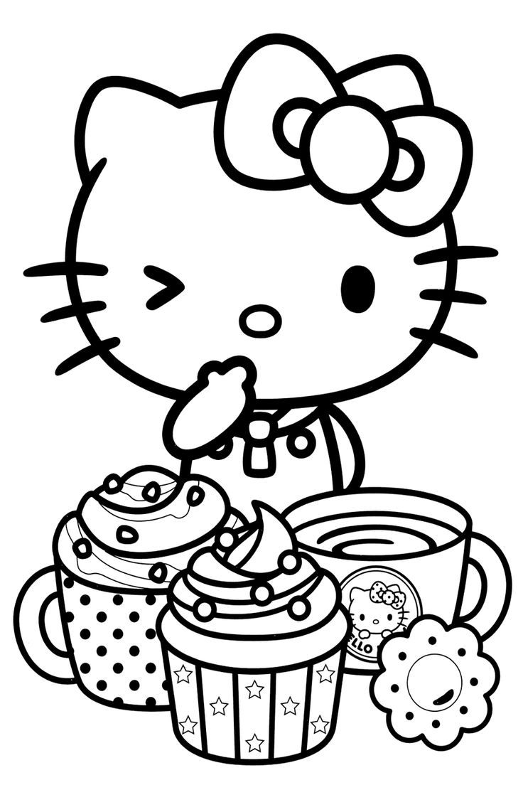 Hello Kitty Marshmallow Coloring Page Hello Kitty Marshmallow Coloring Page