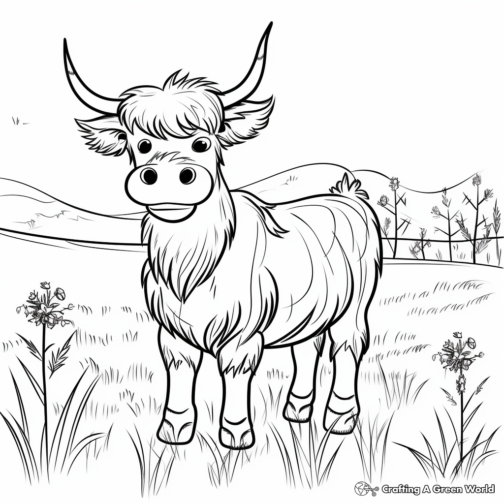 Highland Cow Coloring Pages Free Printable Highland Cow Coloring Pages Free Printable