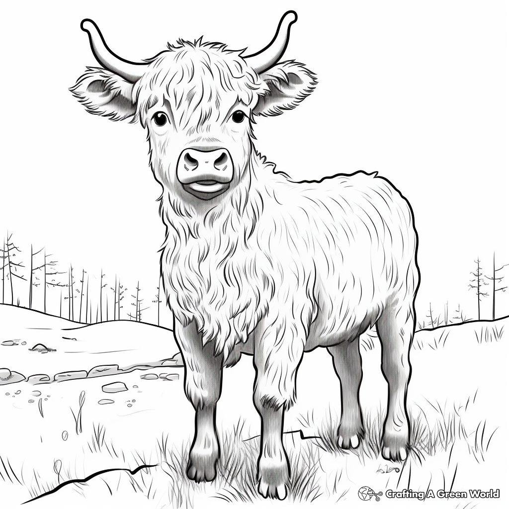 Highland Cow Coloring Pages Free Printable Highland Cow Coloring Pages Free Printable