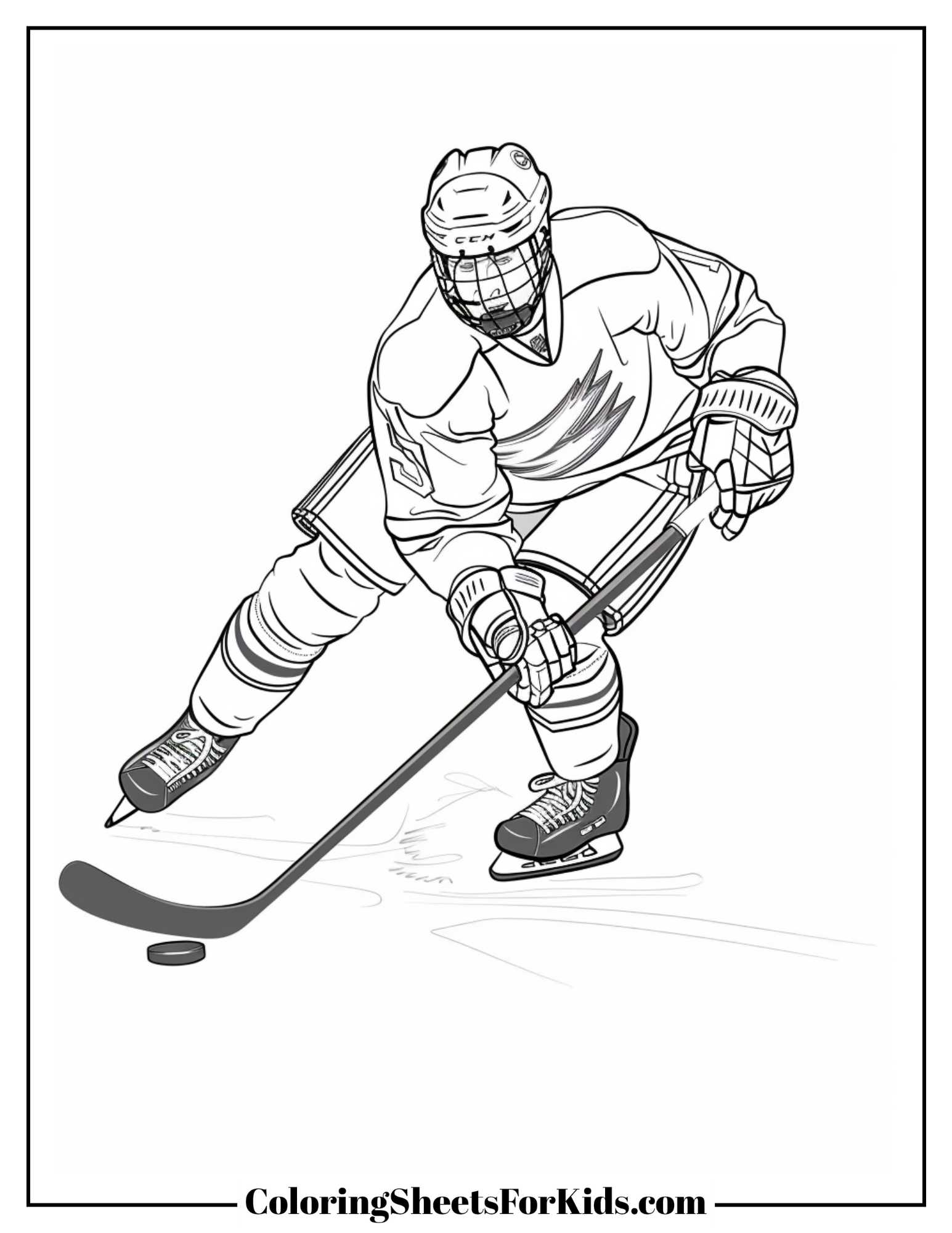 hockey coloring pages