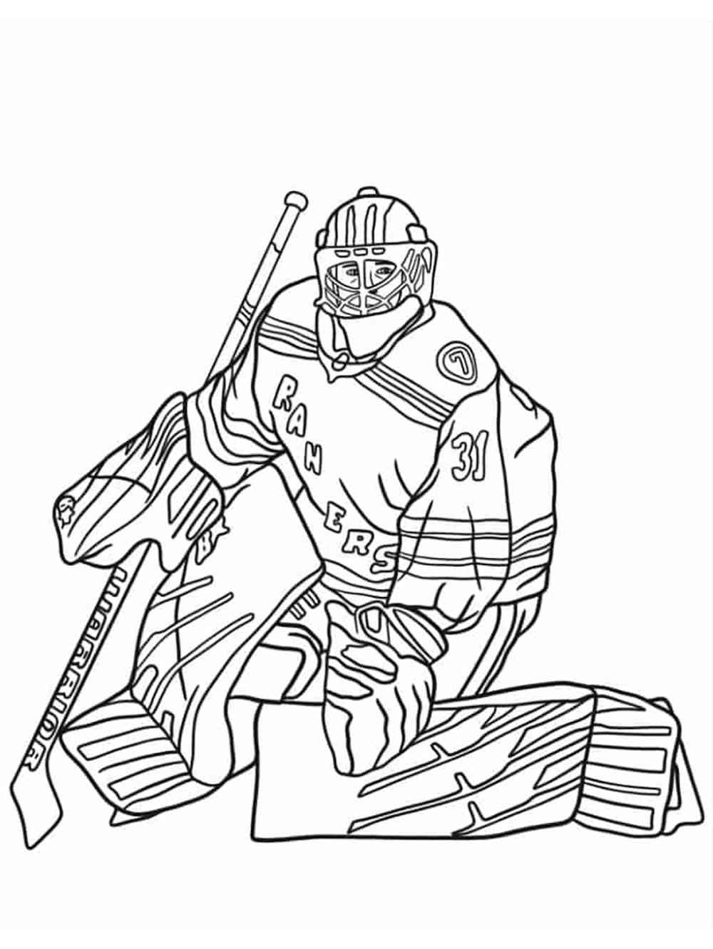 Hockey Coloring Pages