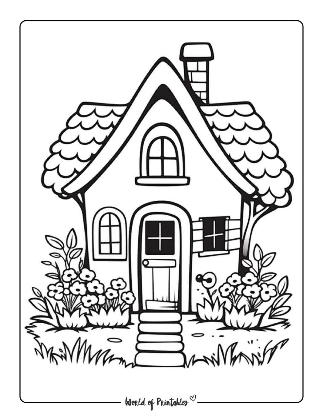 house coloring pages