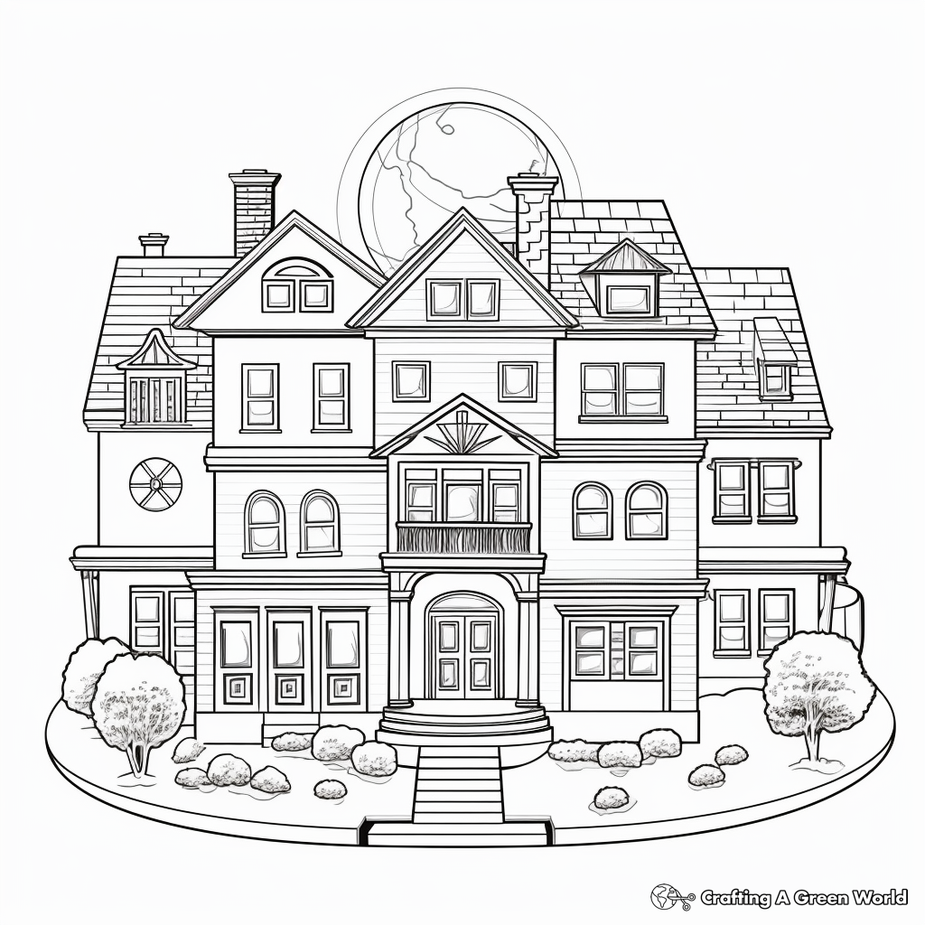 House Coloring Pages Free Printable 