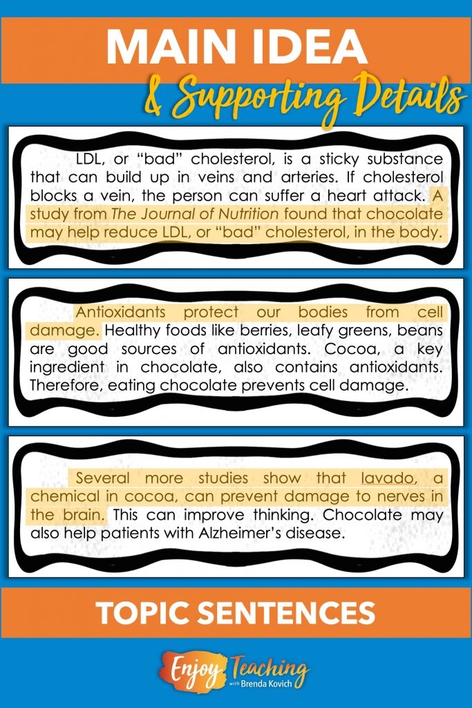 How To Find Main Idea And Supporting Details Worksheets Library