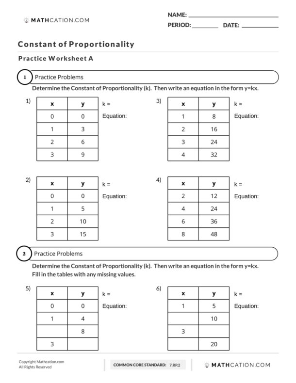 How To Find The Constant Of Proportionality Definition Examples And How To Find The Constant Of Proportionality Definition Examples And