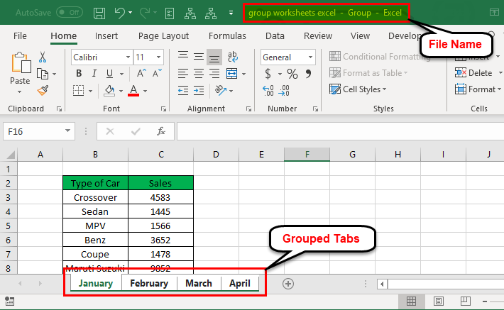 How To Group Ungroup Worksheets In Excel With Examples How To Group Ungroup Worksheets In Excel With Examples