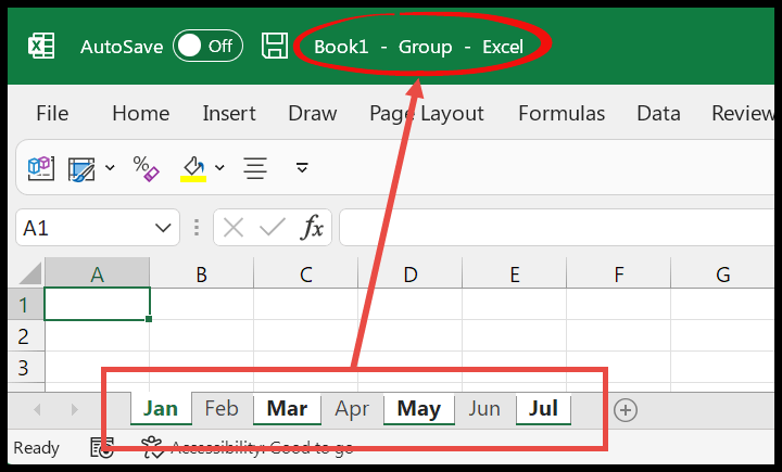 how to group worksheets excel