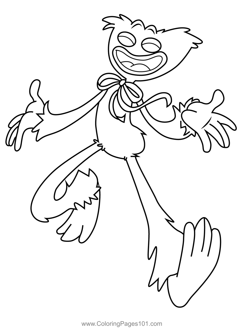 Huggy Wuggy Printable Coloring Pages Printable Huggy Wuggy Printable Coloring Pages Printable