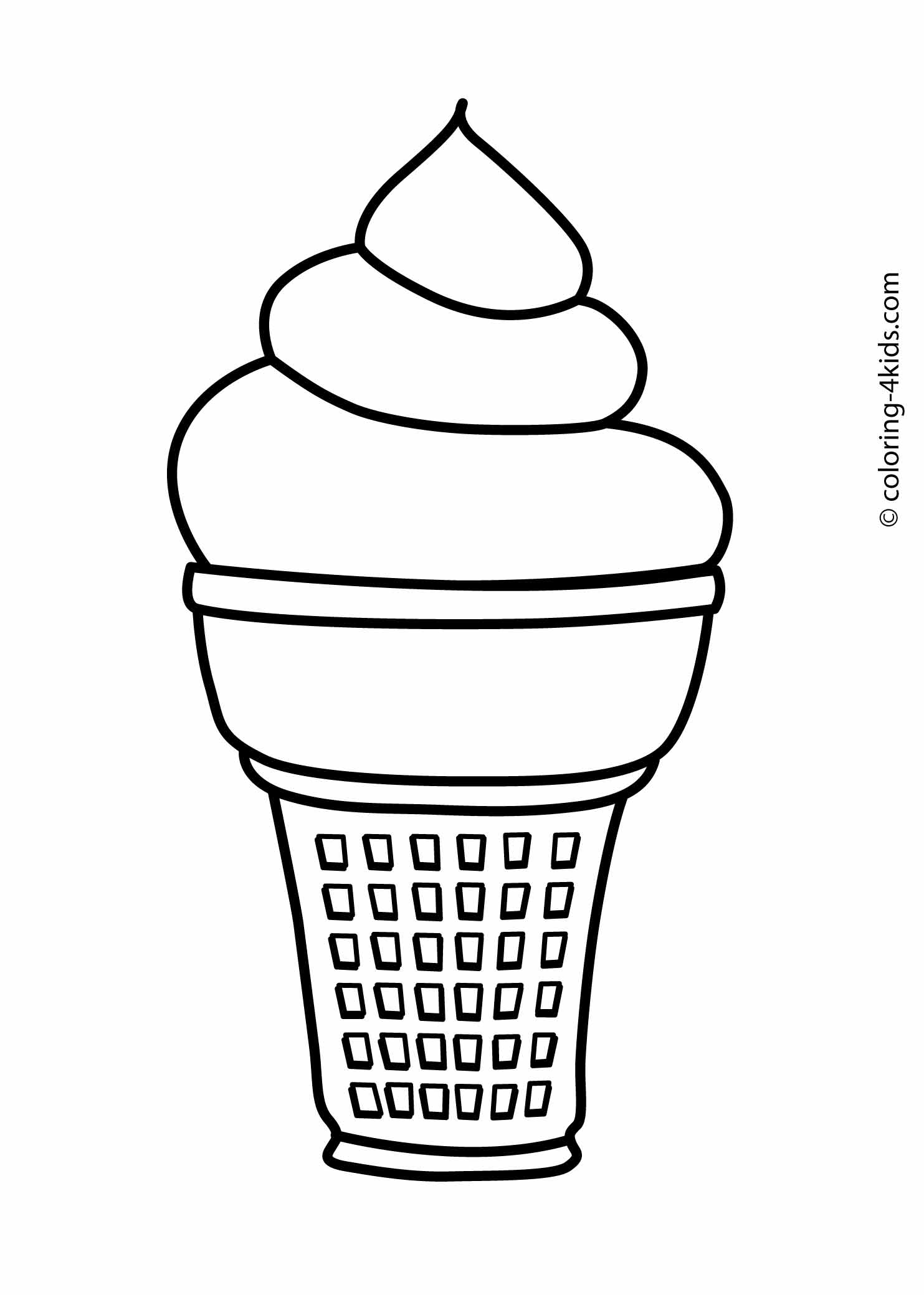 Ice Cream Cone Coloring Page At GetColorings Free Printable Ice Cream Cone Coloring Page At GetColorings Free Printable