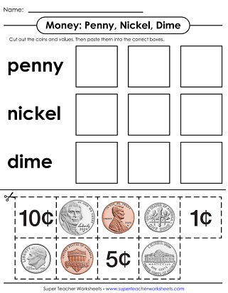 Identifying Coins Worksheet Worksheets Library