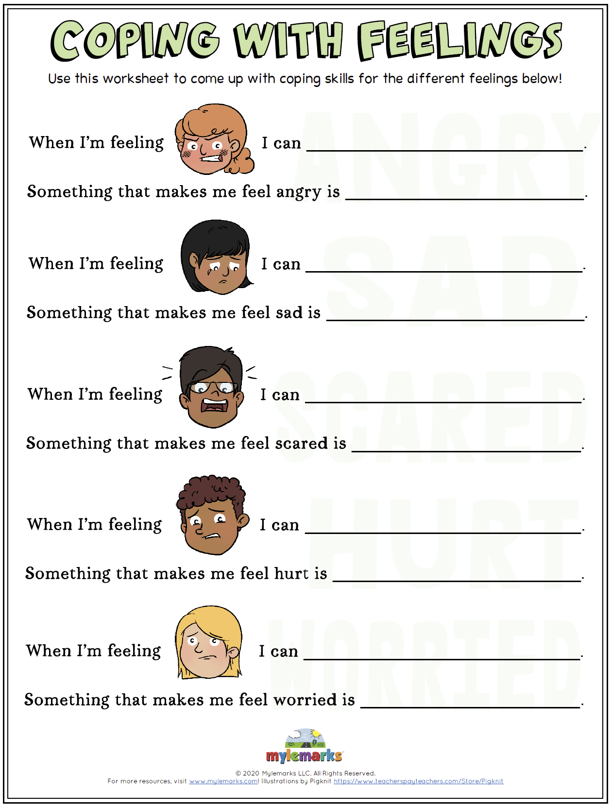 Identifying Coping Skills Worksheet SkillsWorksheets