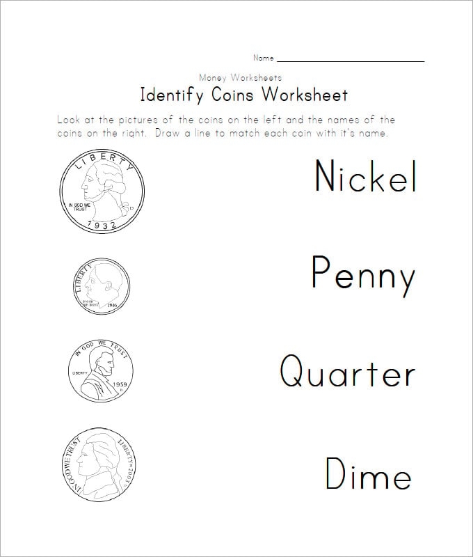 Identifying Money Worksheets Worksheets Library