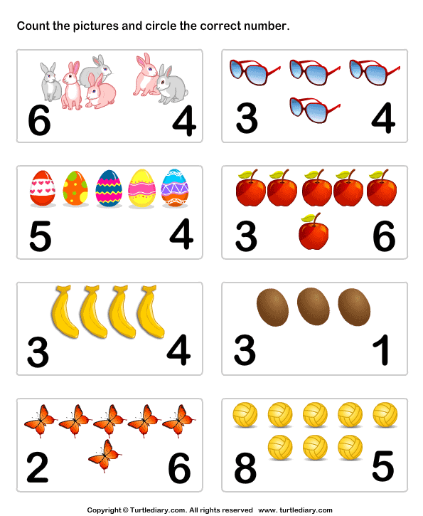 Identifying Numbers Worksheets