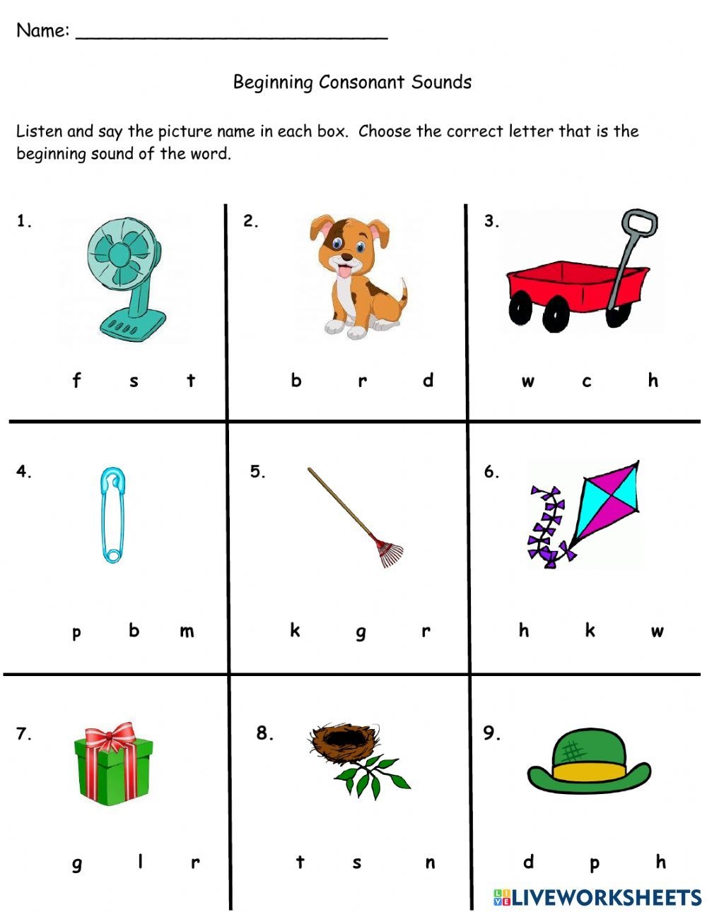 Initial Consonant Worksheets Worksheets Library Initial Consonant Worksheets Worksheets Library
