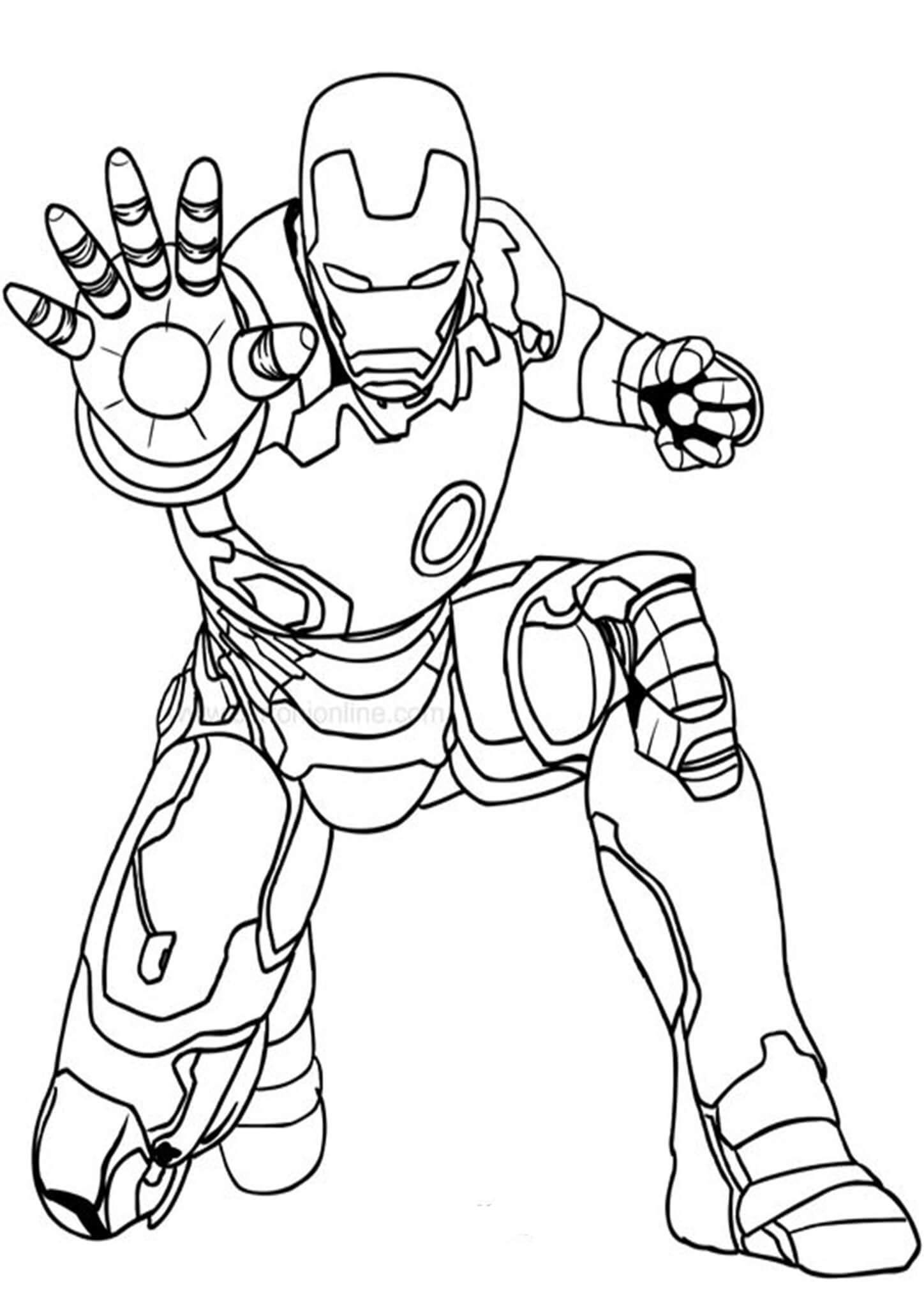 Iron Man Coloring Page Printable
