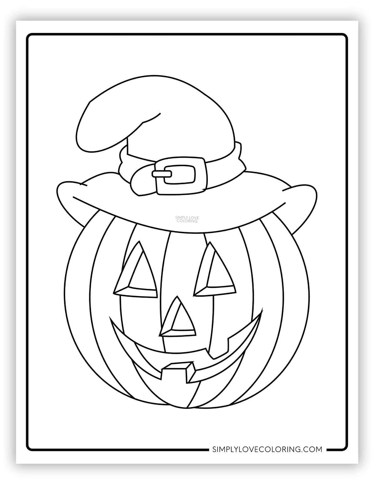 Jack O Lantern Coloring Pages Free PDF Printables Simply Love Coloring