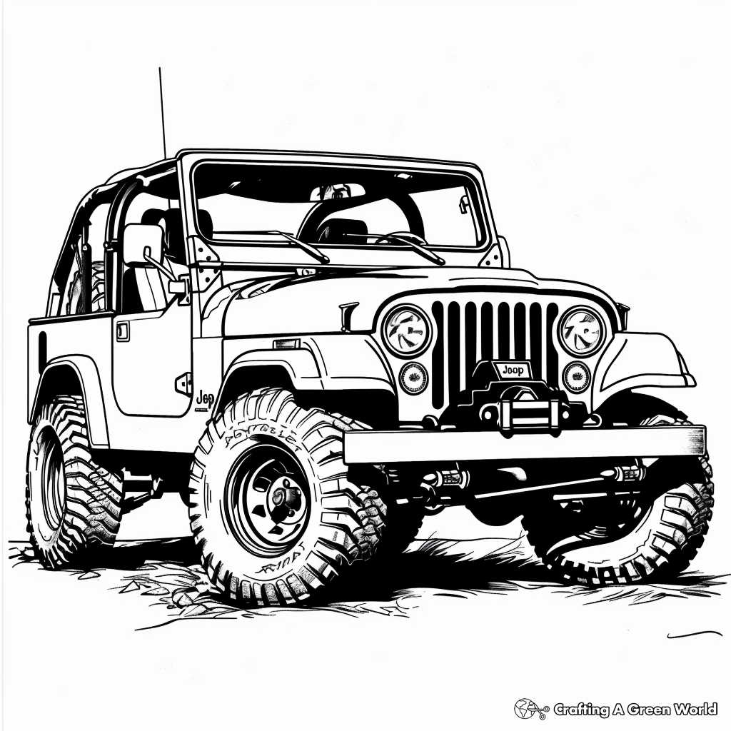 Jeep Coloring Pages Free Printable 