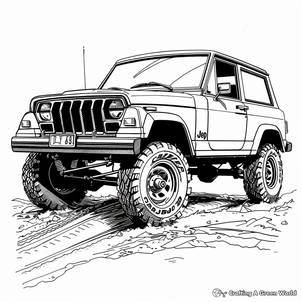 Jeep Coloring Pages Free Printable 