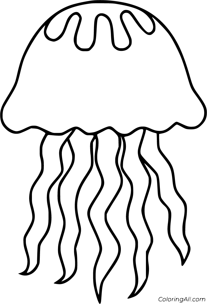 Jellyfish Coloring Pages 47 Free Printables ColoringAll