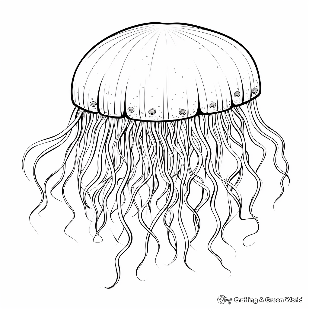 jellyfish coloring page