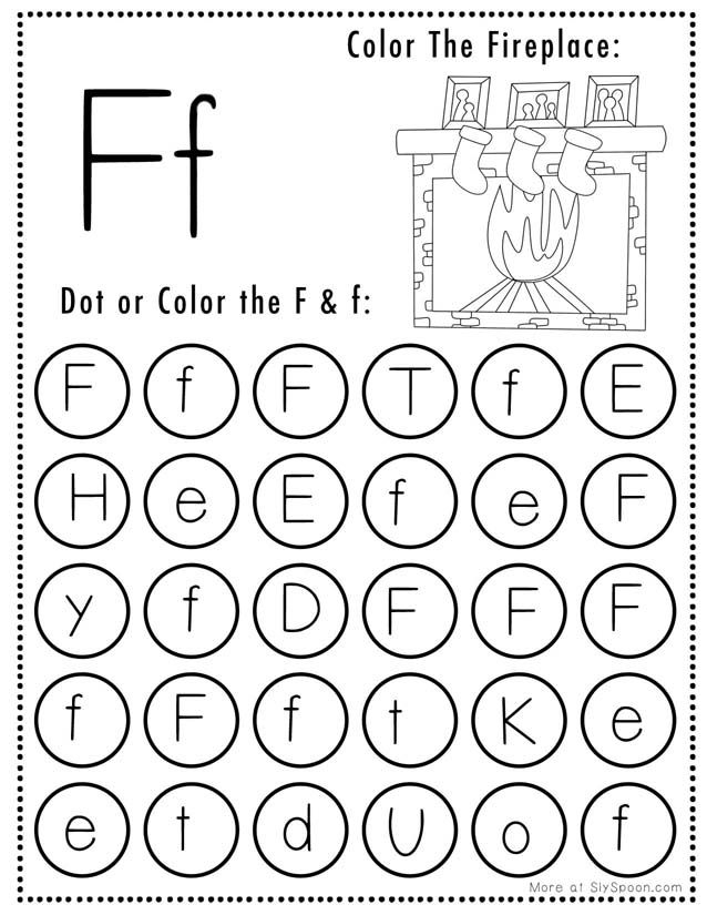Joyful Learning Free Printable Christmas Themed Letter F Worksheets 