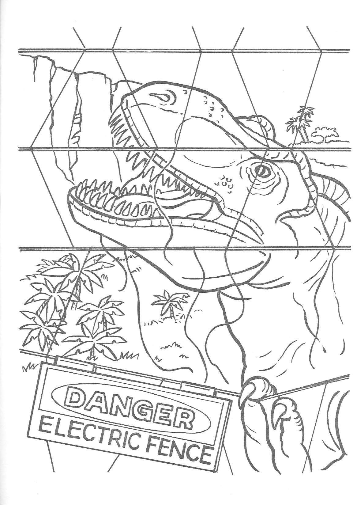 jurassic park coloring pages