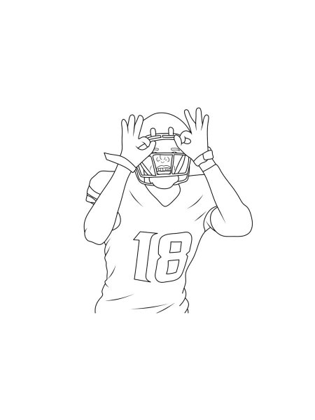 Justin Jefferson Coloring Page Free Printable Justin Jefferson Coloring Page Free Printable