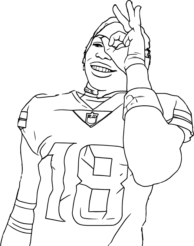 justin jefferson coloring pages justin jefferson coloring pages