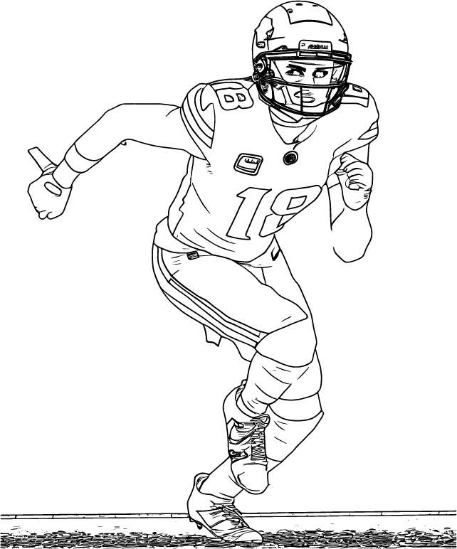 Justin Jefferson Coloring Pages 100 Free Printable Fun Justin Jefferson Coloring Pages 100 Free Printable Fun