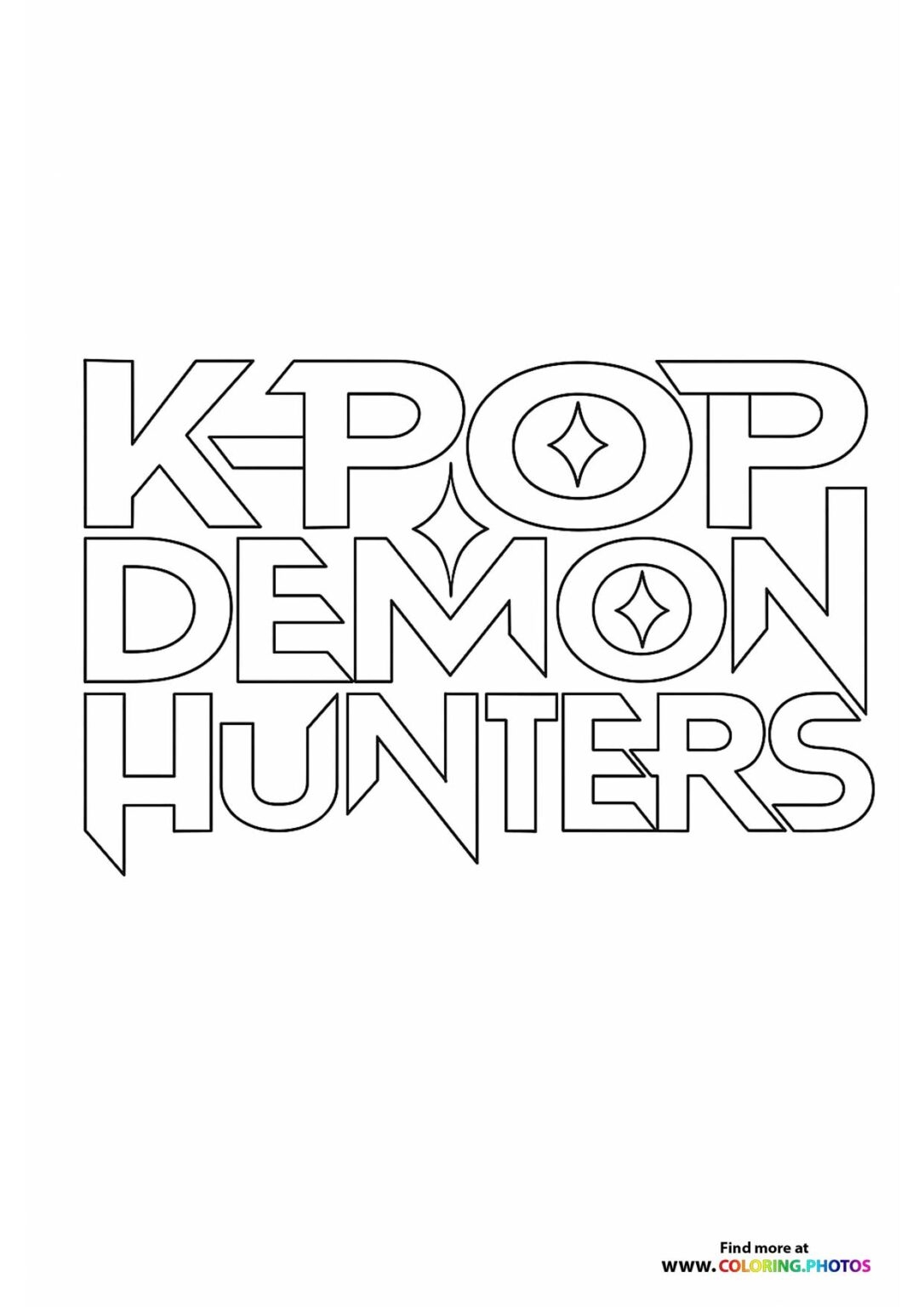k pop demon hunters coloring pages