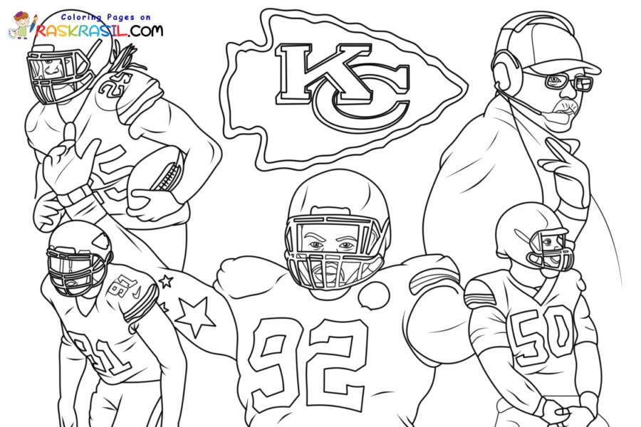 kansas city chiefs coloring pages