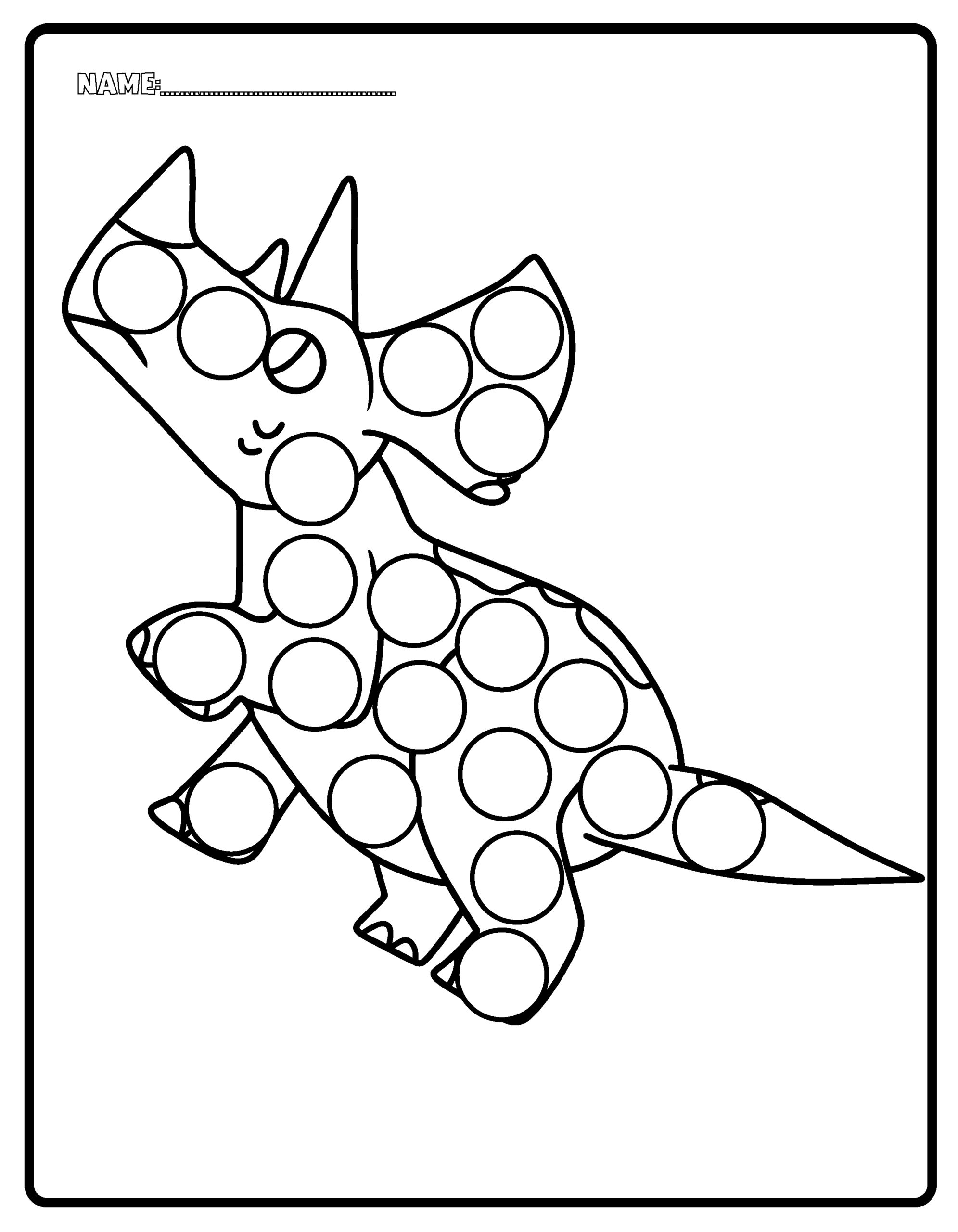 Kids Dot Marker Worksheets