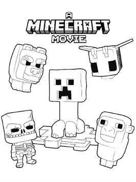 Kids n fun 14 Coloring Pages Of Minecraft Movie
