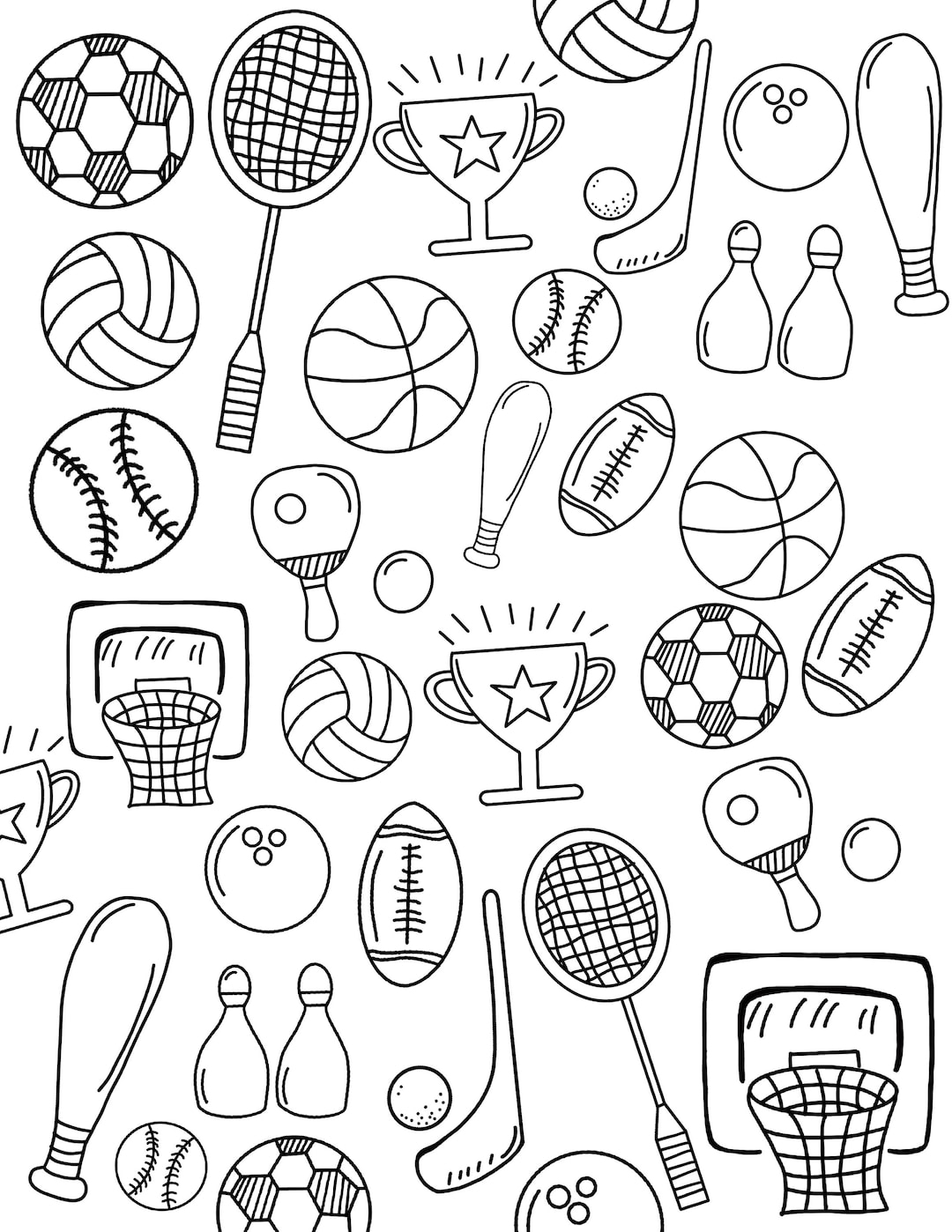 Kids Sports Coloring Page coloring Sheet For Kids outdoor Sport Pages 