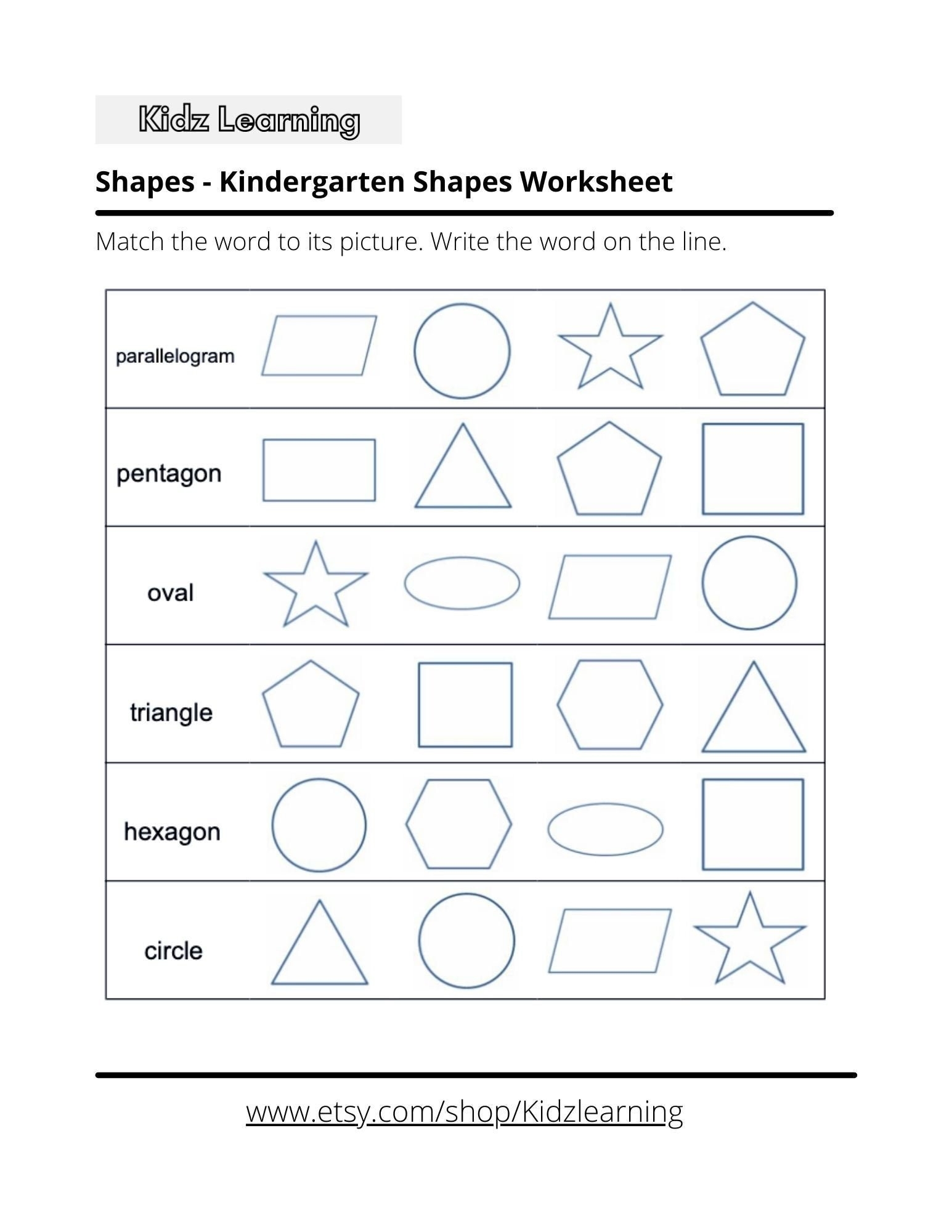 Kindergarten Shapes Printable Worksheets MyTeachingStation Kindergarten Shapes Printable Worksheets MyTeachingStation